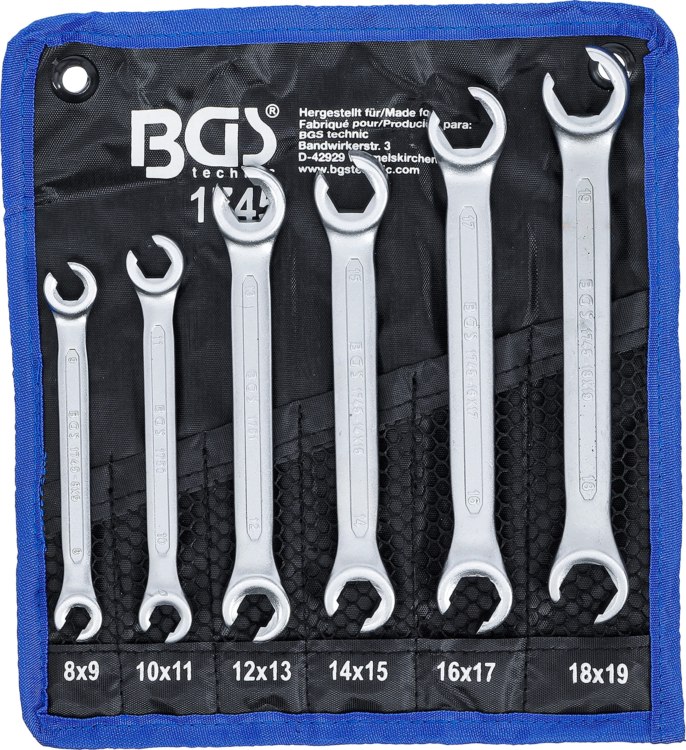 🔧 BGS 1745 | Offener Doppel-Ringschlüssel-Satz | 6-tlg. | Angebot 🔧