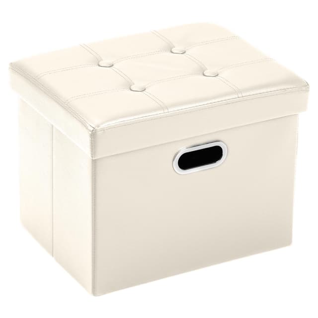 🛋️ COSYLAND Sitzhocker mit Stauraum - Faltbare Sitzbank aus Kunstleder