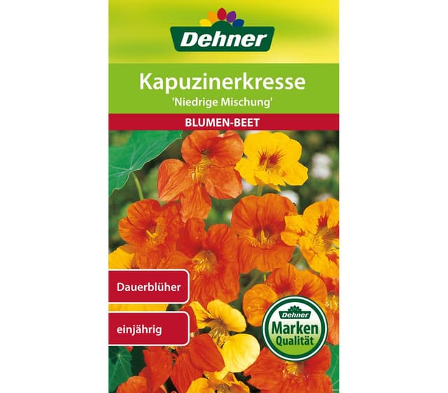 🌼🌱 Dehner Blumen-Saatgut, Kapuzinerkresse 5er Pack - Sonderangebot!
