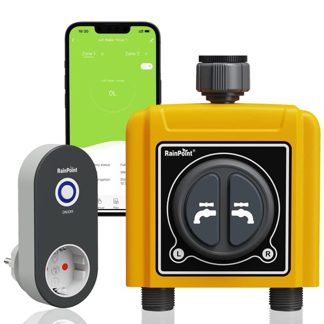 RAINPOINT Bewässerungscomputer WLAN 2 Ausgänge 2,4 GHz 🌿📱