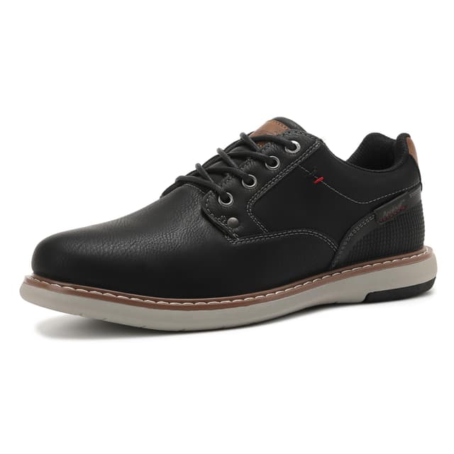 ANALEAF Herren Anzugschuhe Schnürschuhe Sneakers Oxfords Formale Moderne Klassische Dunkelschwarz 42 EU 🕴️👞