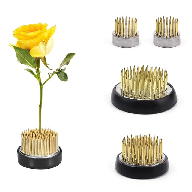 🌸🌿 AMONENZ 4 Stück Steckigel Blumen, 3 Größen Ikebana Blumenigel 🌿🌸