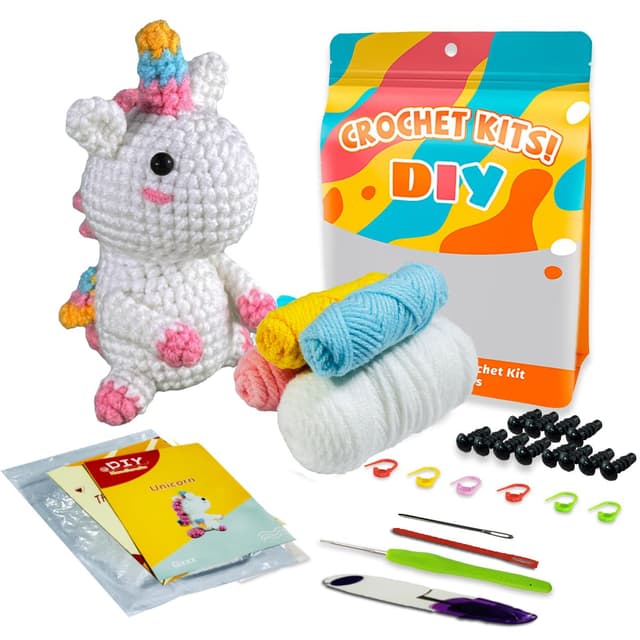 Felly Häkelset für Anfänger - Einhorn Strickset 🌈