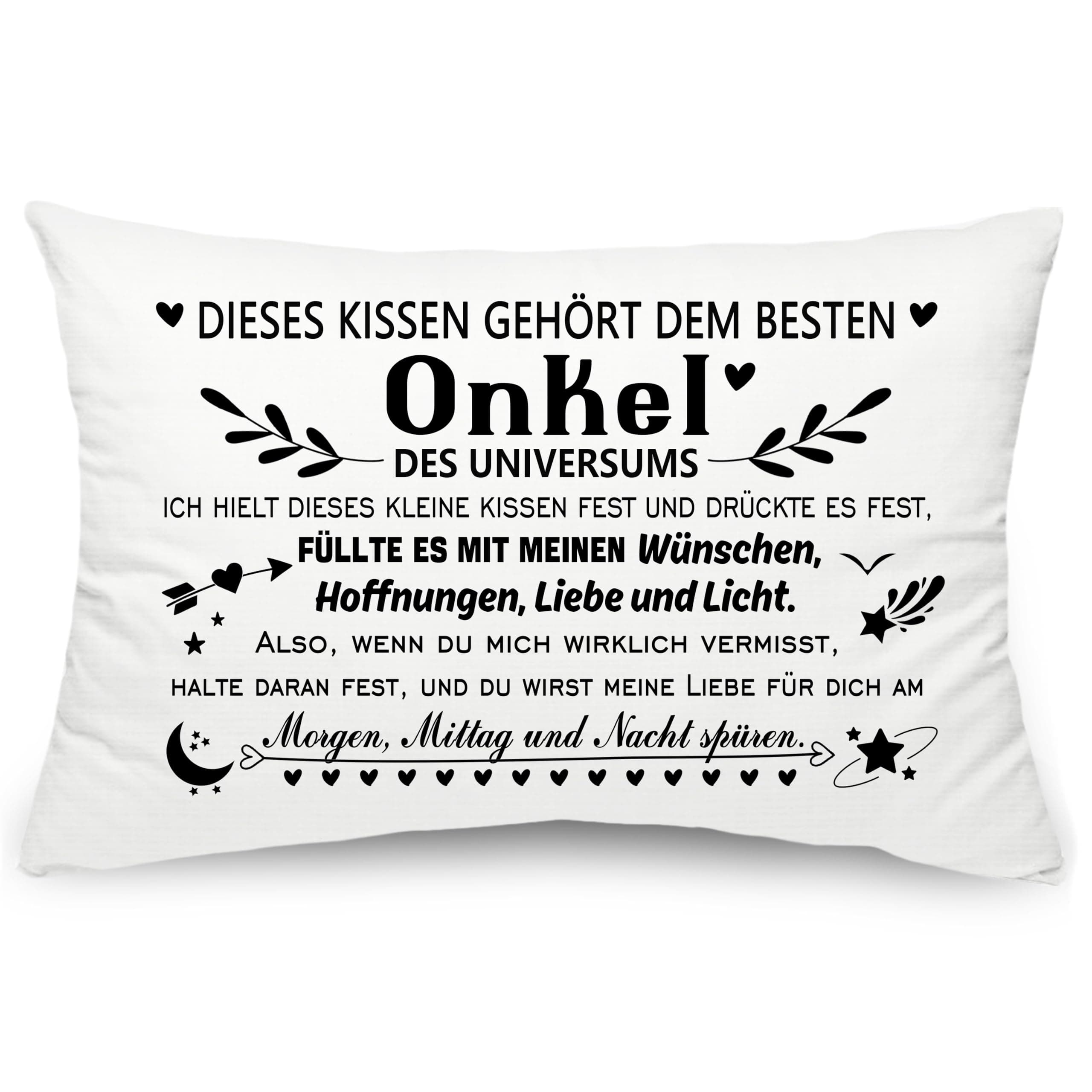 Personalisierte Onkel Geschenk Kopfkissenbezug ❤️🎁