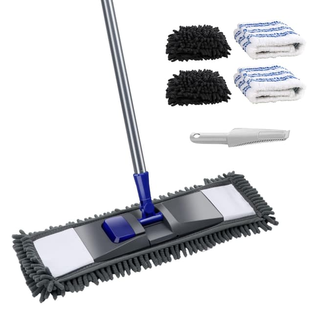 🧹 Masthome Wischmopp Bodenwischer Set mit 4 Wischpads 🌟