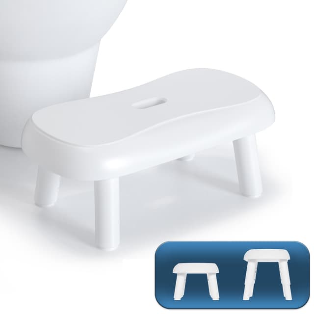 Verstellbarer Multifunktionaler Toilettenhocker Badhocker丨17CM - 23CM丨Gehfuss Toilette Für Erwachsene/Kinder/Kranke