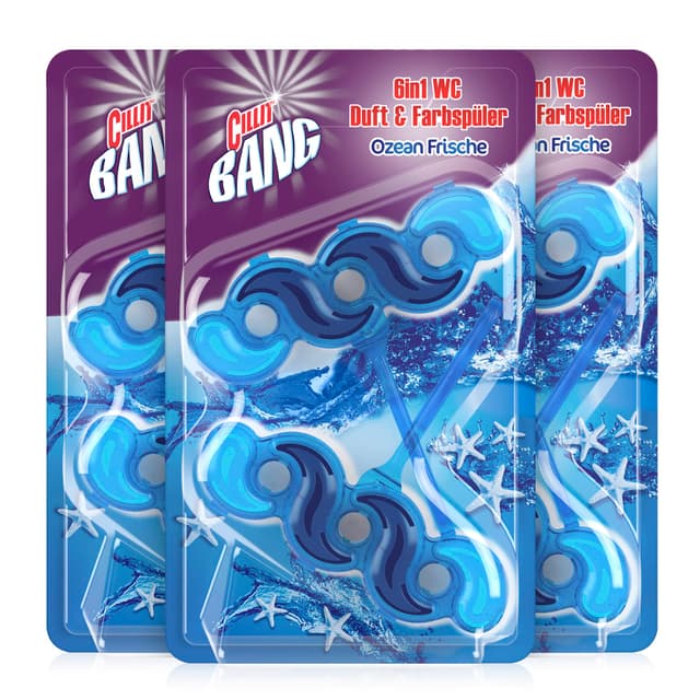 Angebot: Cillit Bang Blue Wave WC Spüler Ozean Frische 3 x 2er Pack 🚽💦