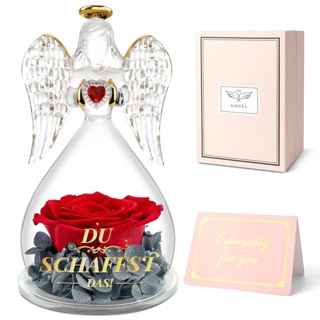 Angebot: Miofula Ewige Rose Engel Geschenke-Du schaffst das! 🌹😇