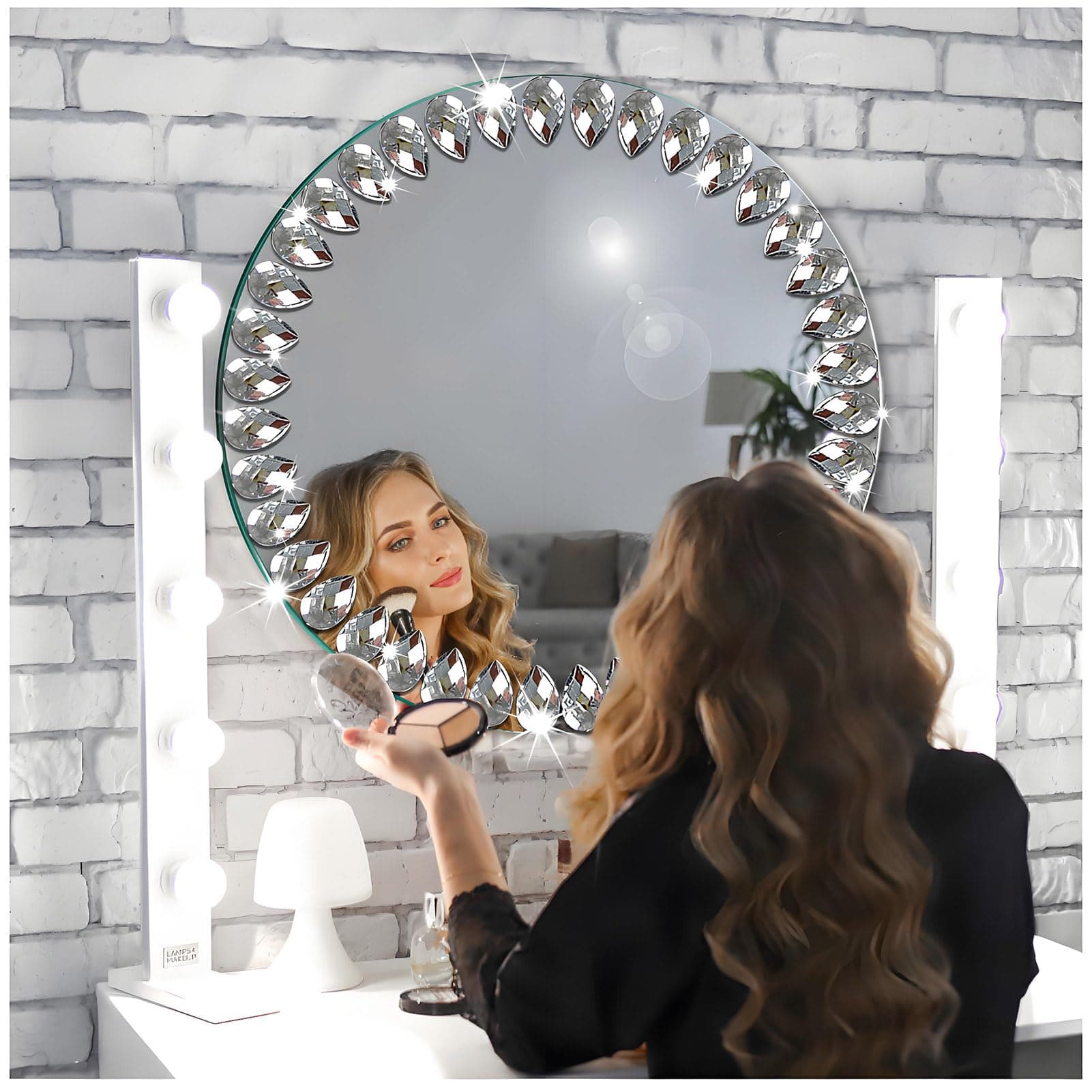 🌟 JMITHA Spiegel Rund 25cm - Dekorative Wandspiegel aus HD Glas