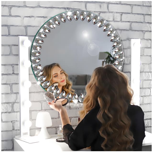 🌟 JMITHA Spiegel Rund 25cm - Dekorative Wandspiegel aus HD Glas
