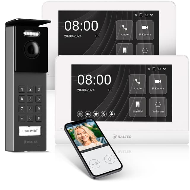 Balter ENTRI S Video Türsprechanlage 🚪📹📱 Komplettset für 1-Familienhaus