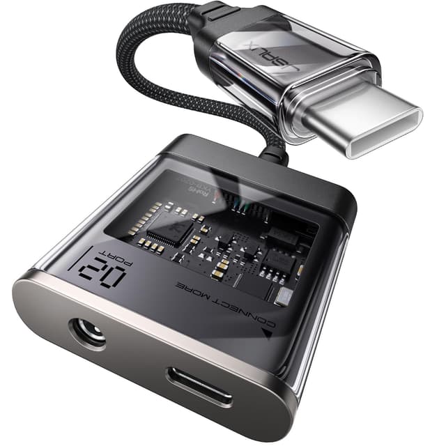 JSAUX USB C zu 3.5mm Kopfhörer und Ladegerät Adapter, 2 in 1 Typ C zu Aux Audio Buchse 🎧