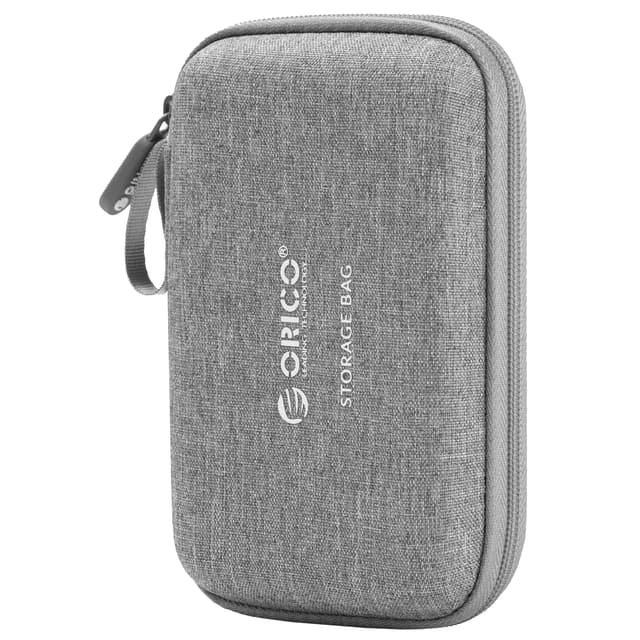 ORICO Festplattentasche 2,5 Zoll, Stoßfestes HDD/SSD Case Grau