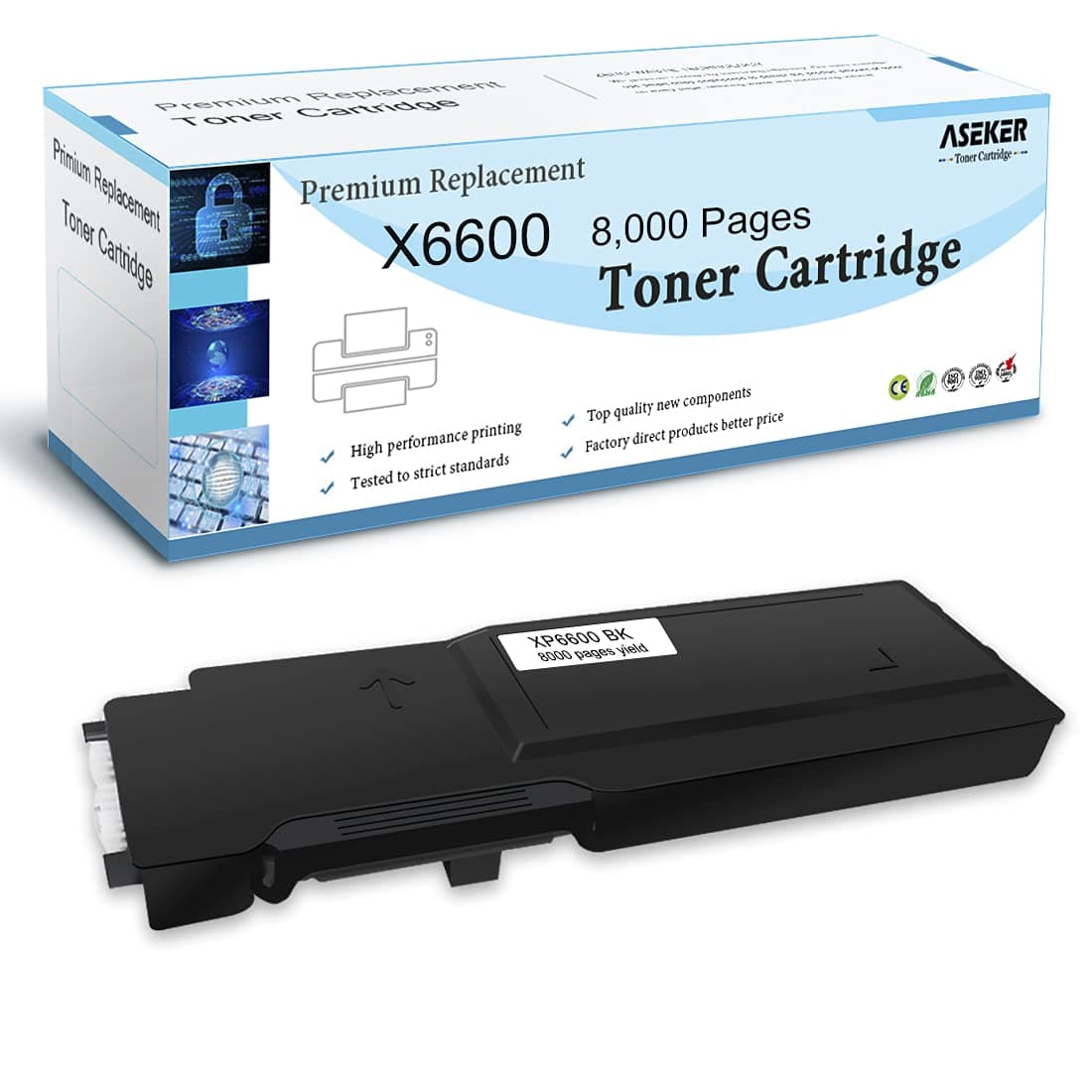 🖨️ ASEKER Kompatibler Tonerkartusche für Xerox Phaser 6600 6600n 6600dn 6600ydn WorkCentre 6605 6605n 6605dn Drucker