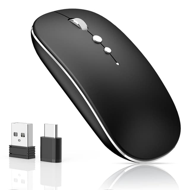 🖱️ Kabellose Wiederaufladbare Maus - 2,4 GHz Tragbare Mäuse für Computer 🌟