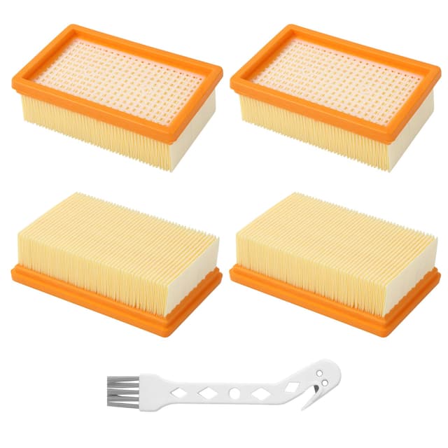 🔥 Mega-Angebot! 4 Stück Flachfaltenfilter für Kärcher WD4, WD5, WD6, MV4, MV5, MV6