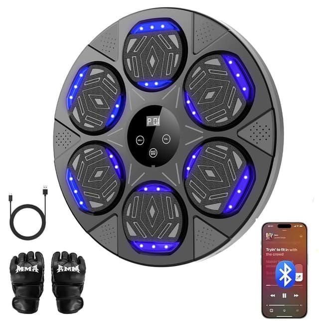 🥊 LeuKoles Music Boxing Machine mit Bluetooth,LED Licht Box Maschine 🎶