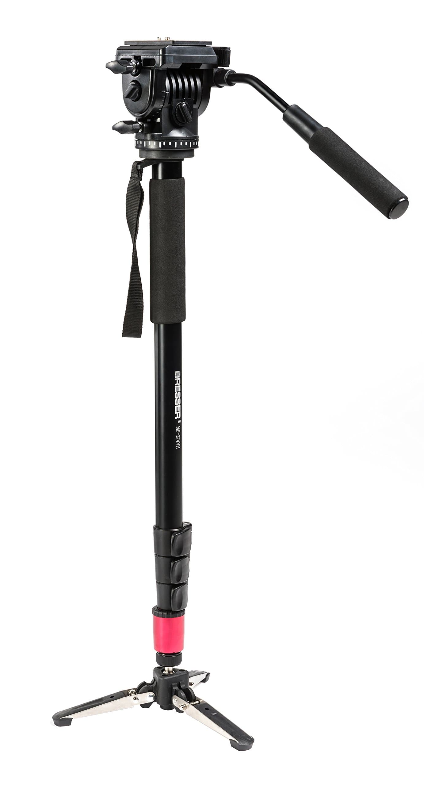 📸 Bresser F002019 MP-274VH Traveler Einbeinstativ mit Standspinne Schwarz Deal! 🌟