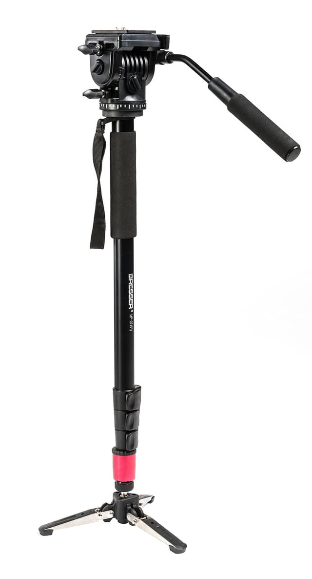 📸 Bresser F002019 MP-274VH Traveler Einbeinstativ mit Standspinne Schwarz Deal! 🌟