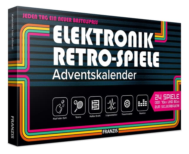 🎮🎄 FRANZIS 67150 - Elektronik Retro Spiele Adventskalender 🎅🕹️