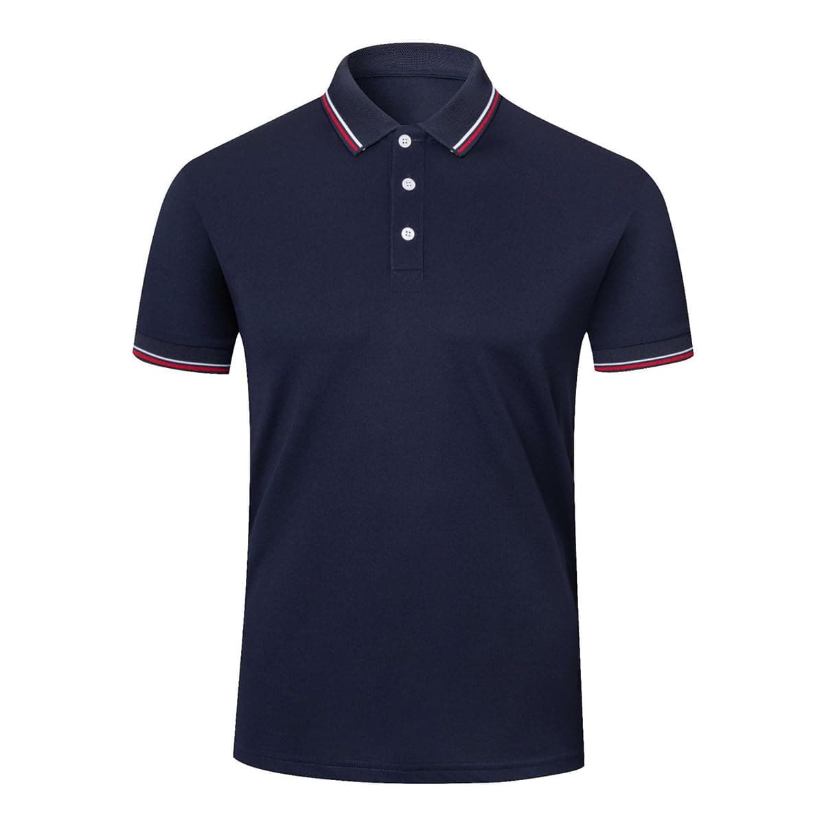 👕 Herren Poloshirt Kurzarm Slim Fit S Blau