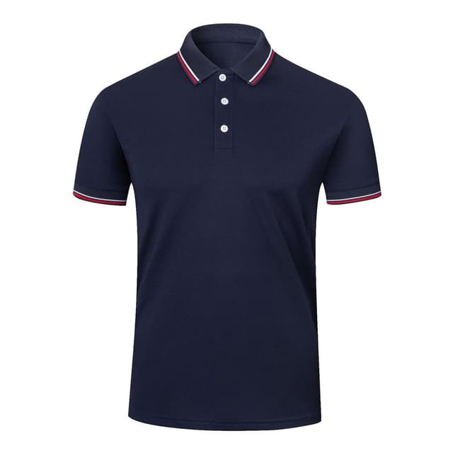 👕 Herren Poloshirt Kurzarm Slim Fit S Blau