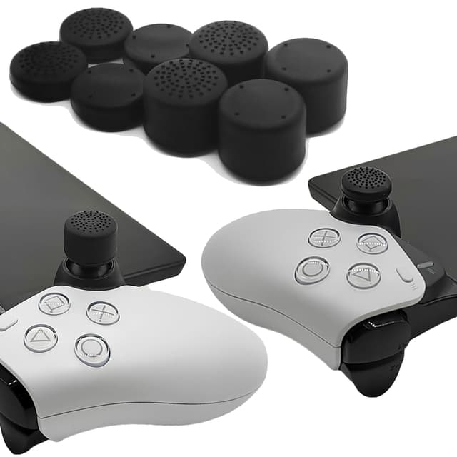 🎮 GIOPUEY Joystick Kappen für PlayStation Portal Remote Player - 8 Stück Schwarz Silikon Thumb Grip Caps