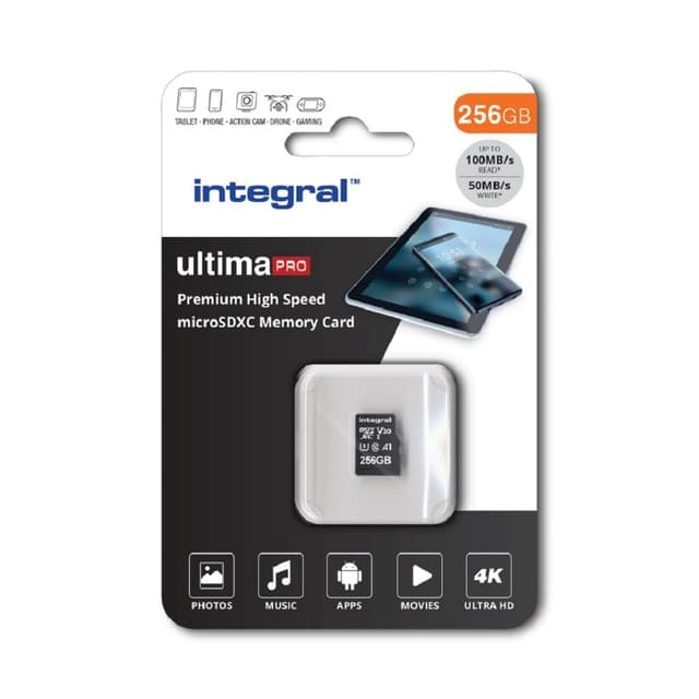 🚀 Angebot: Integral 256GB Micro SD-Karte 4K Video Premium High Speed