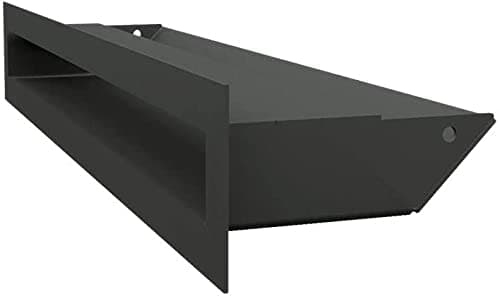 🔥 KRATKI Lüftungsgitter Luft | Warmluftgitter 6 x 40 cm | Schwarz 🔥