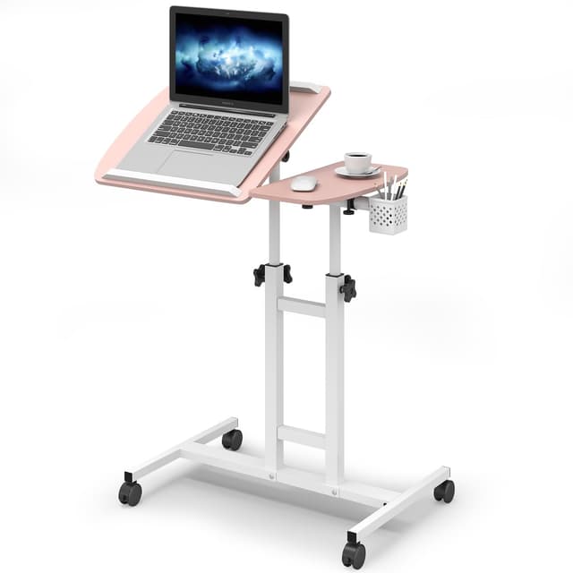 🌸🌟 Warmiehomy Höhenverstellbarer Schreibtisch Laptoptisch 🌟🌸