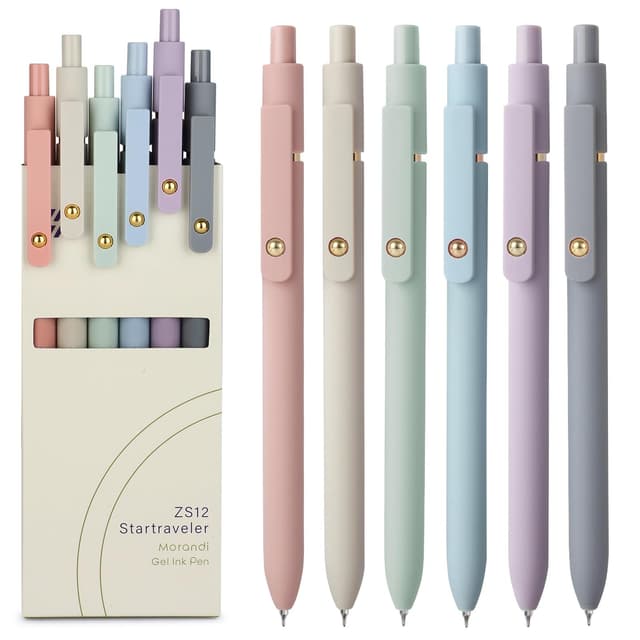 FIOVER Gelstifte, 0,7 mm feine Spitze, schwarze Tinte 🖊️📚