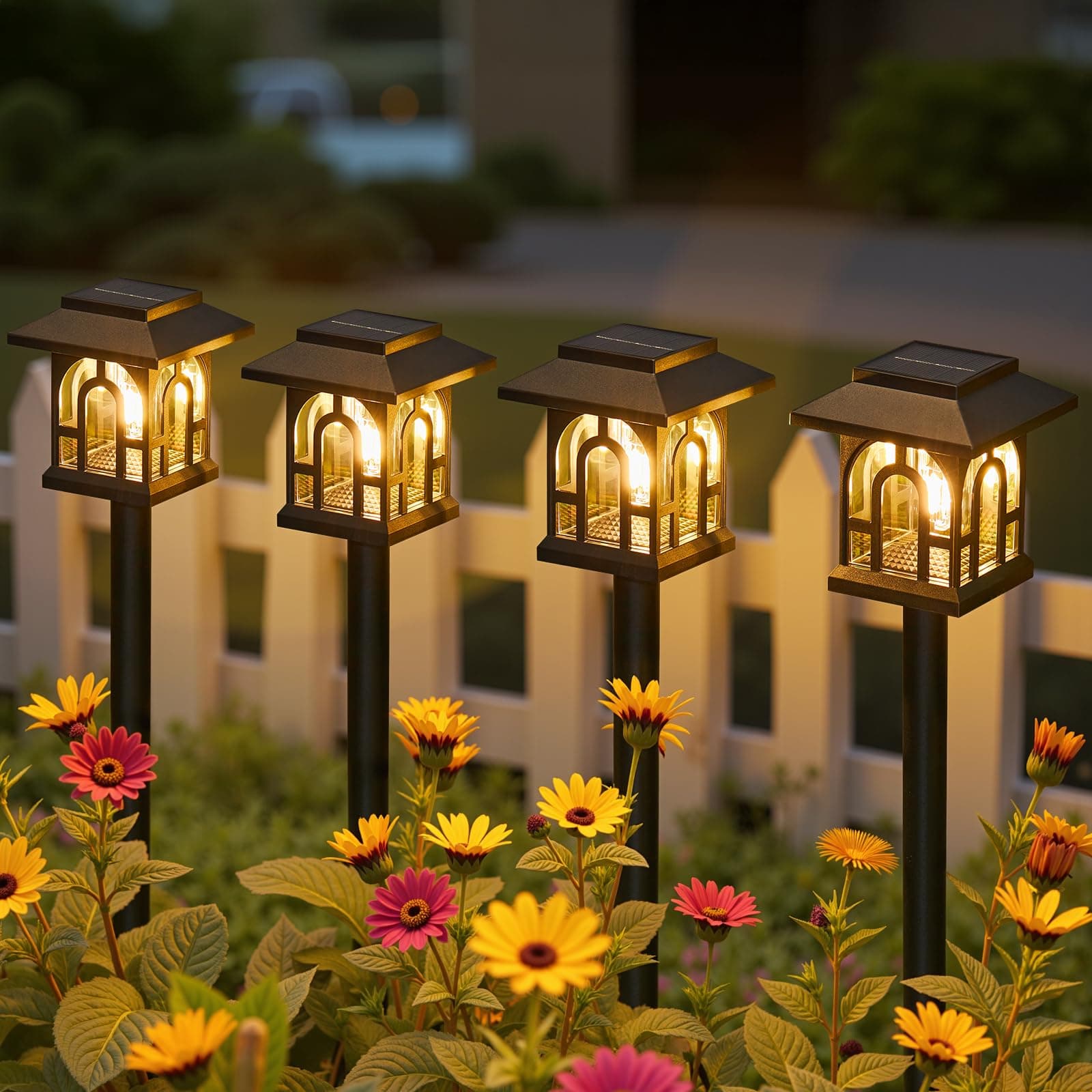 NEEMO 4 Stück Solarlampen für Außen Garten 🌞🌿