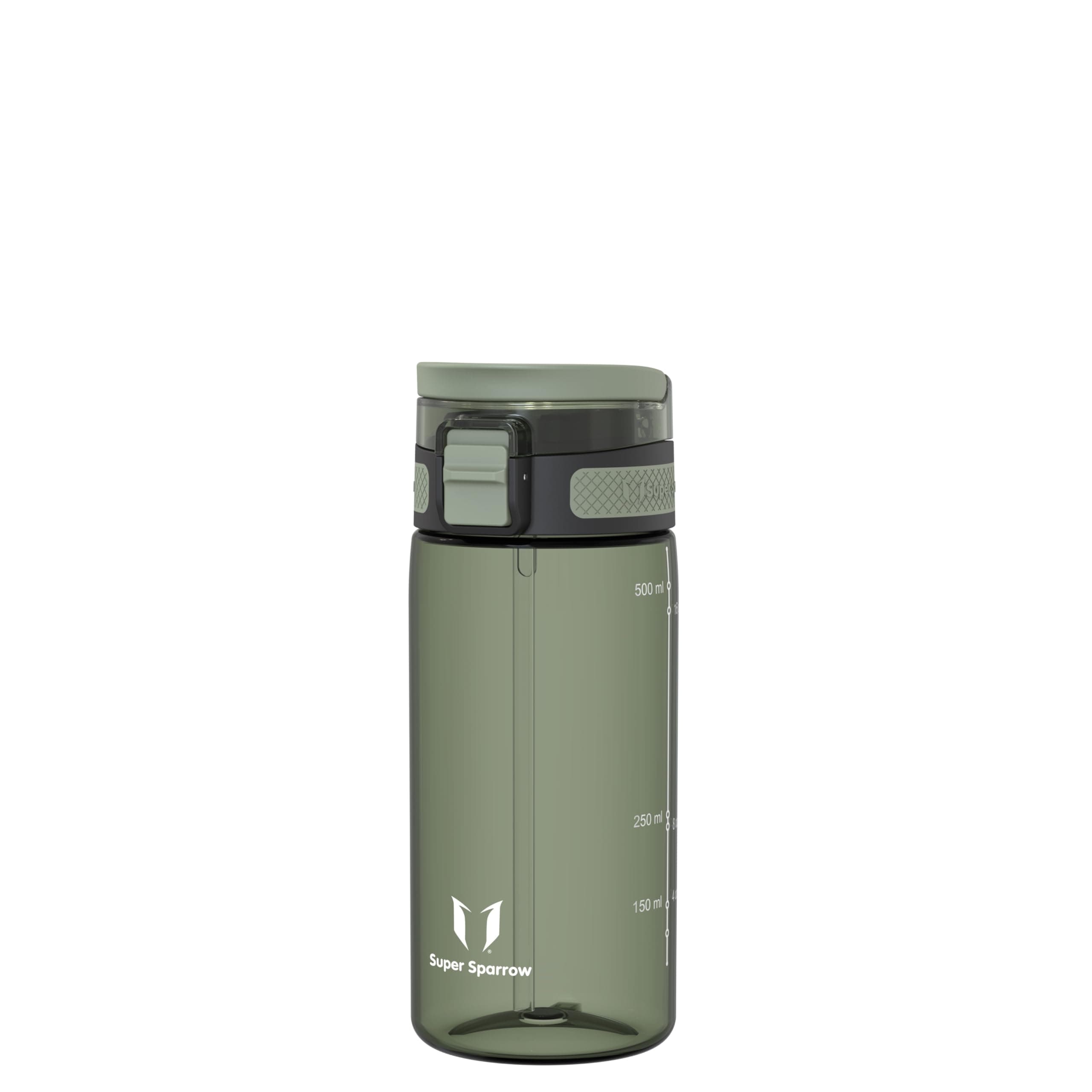 Super Sparrow Trinkflasche - TouchSip Wasserflasche - 500ml, 750ml, 1000ml - BPA-frei - Ideale Sportflasche - Strohhalm Tritan Flasche für Sport, Outdoor und Camping - Leicht, Nachhaltig 500 ml Wüstengrün 🌵