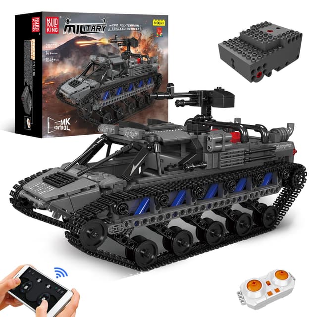 Mould King 20030 Technik Geländetaugliches Raupenfahrzeug Bausteine Modell 🚜🎁