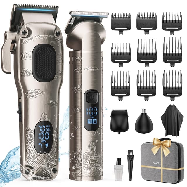 🔥 VGRPRO Haarschneidemaschine für Männer Professionell - Haarschneider & Trimmer Set ✂️
