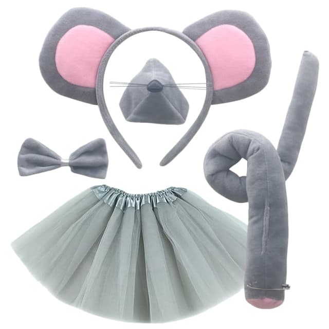 SAFIGLE 4-Teilig KostüM Set FüR Kinder 🐭🎉