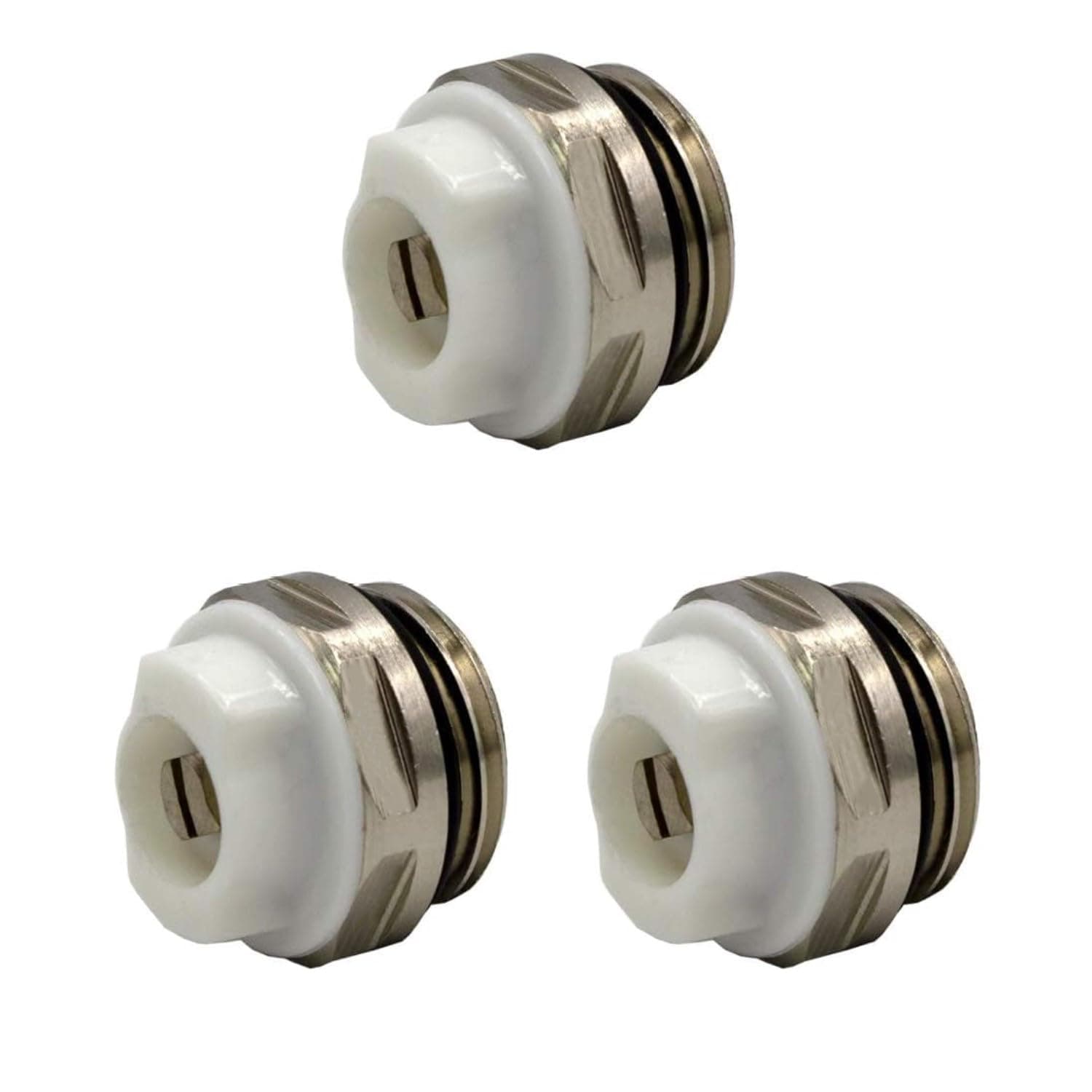 🔥 Angebot: Heizkörper Entlüftungsventil 1/2" aus Messing vernickelt - 3 Stück