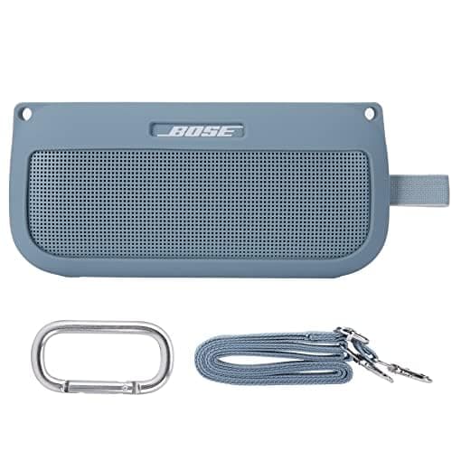 co2CREA Silikonhülle Tragetasche Case für Bose SoundLink Flex Lautsprecher - Blau 🎵🔵