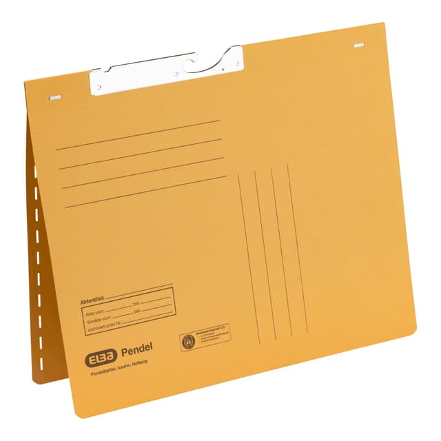 🔖 ELBA Pendelhefter, 50er Karton, gelber Manila-Karton 📂