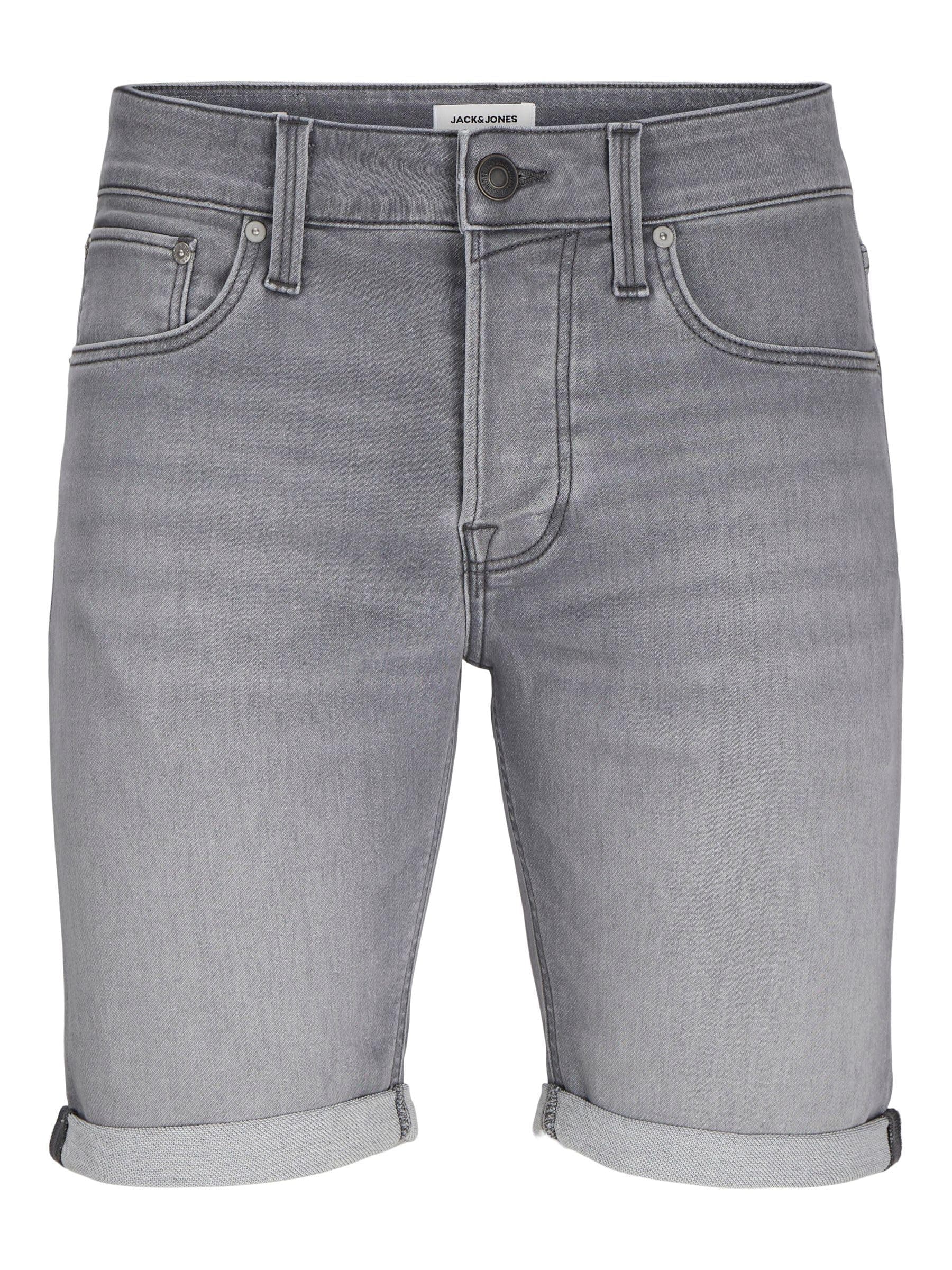 🔥 SALE: JACK & JONES Herren Jeansshorts Plus Size in Grau für nur 32.48€!