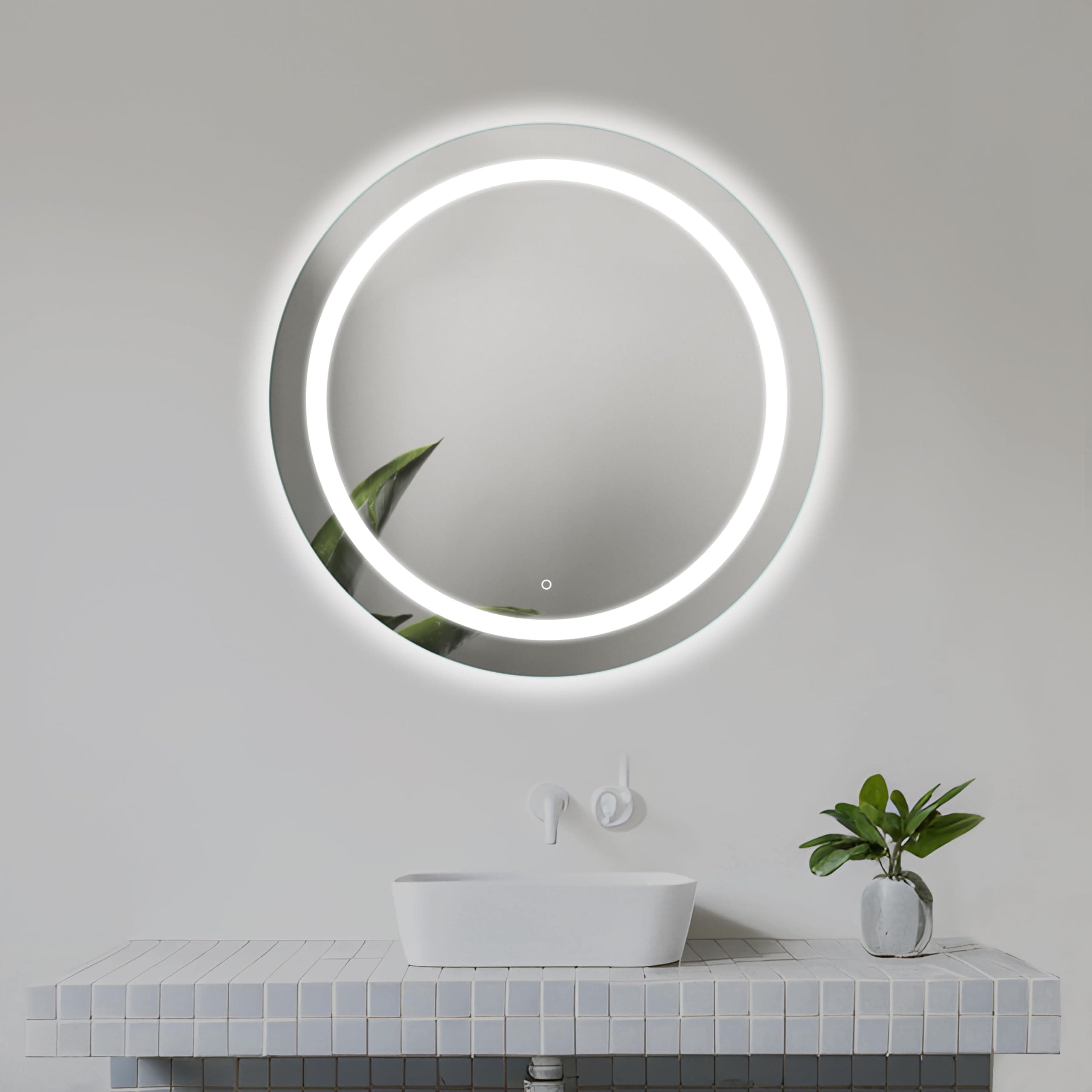 Angebot: Home Glow Venti 60cm Runder Badezimmerspiegel mit LED Beleuchtung ✨