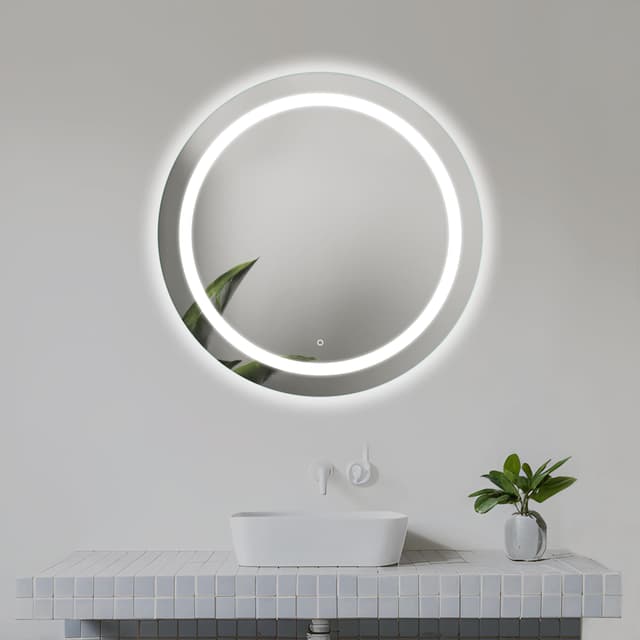 Angebot: Home Glow Venti 60cm Runder Badezimmerspiegel mit LED Beleuchtung ✨