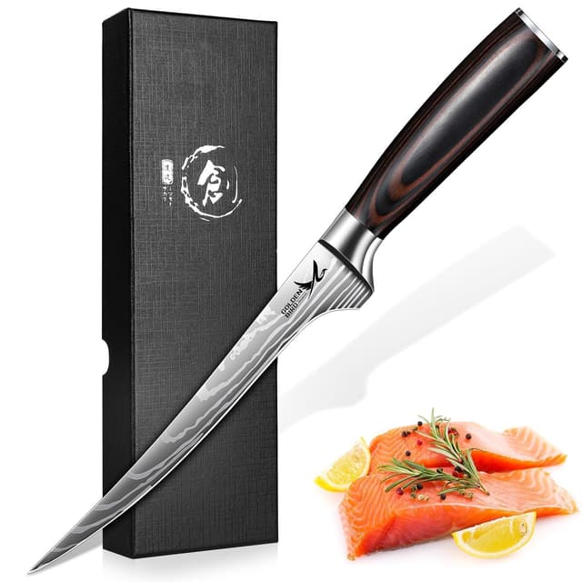Golden Bird Filetiermesser für Fisch und Fleisch, 18 cm Ausbeinmesser