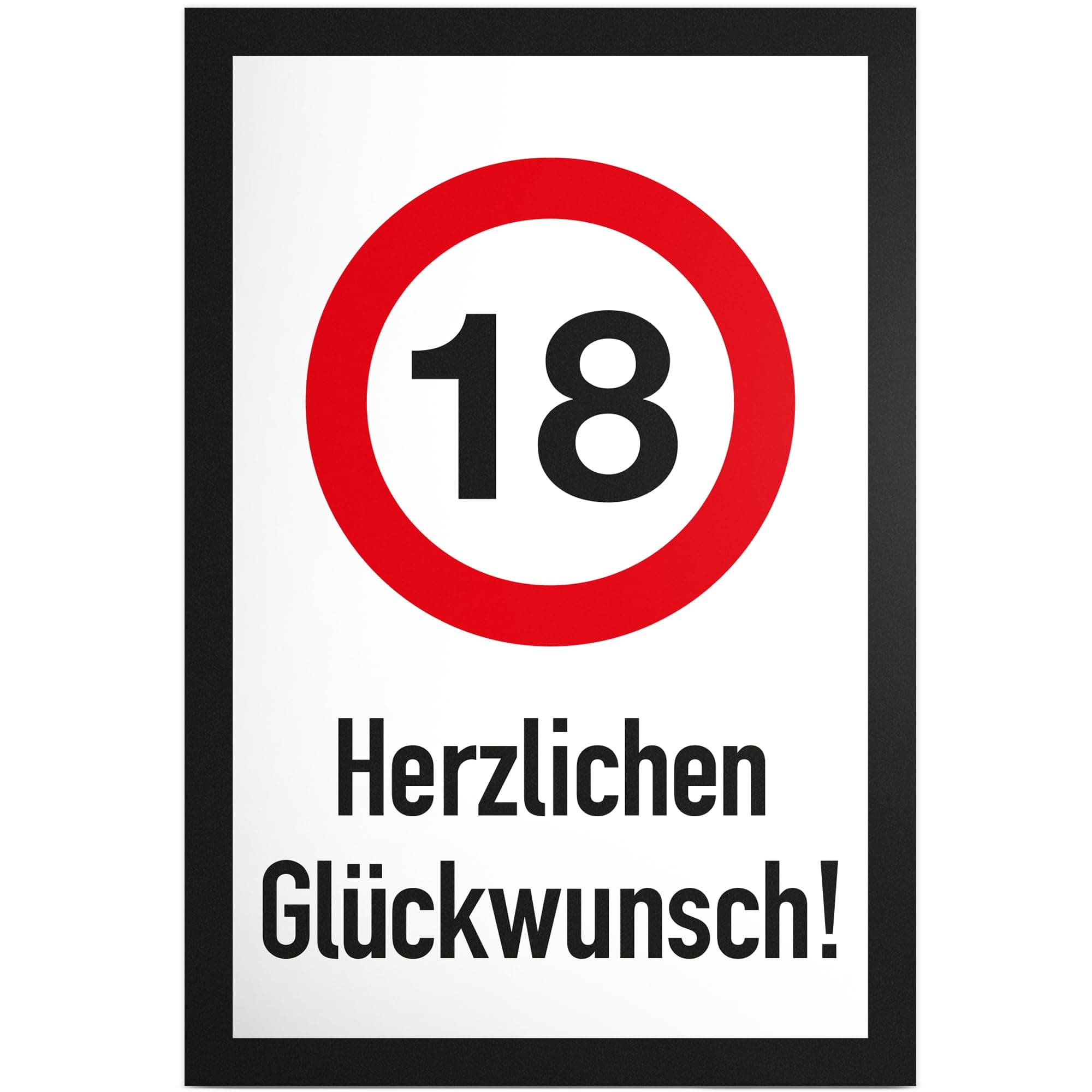 🎉 DankeDir! 18 Jahre Herzlichen Glückwunsch Schild - Geschenk 18. Geburtstag 🎁