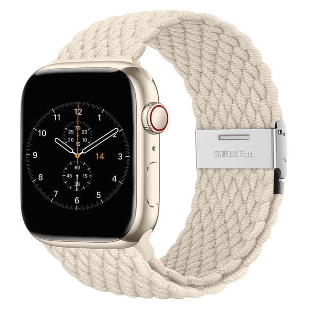 🌟 Nepfaivy Geflochtenes Armband für Apple Watch - Sternenlicht 38mm/40mm/41mm/42mm