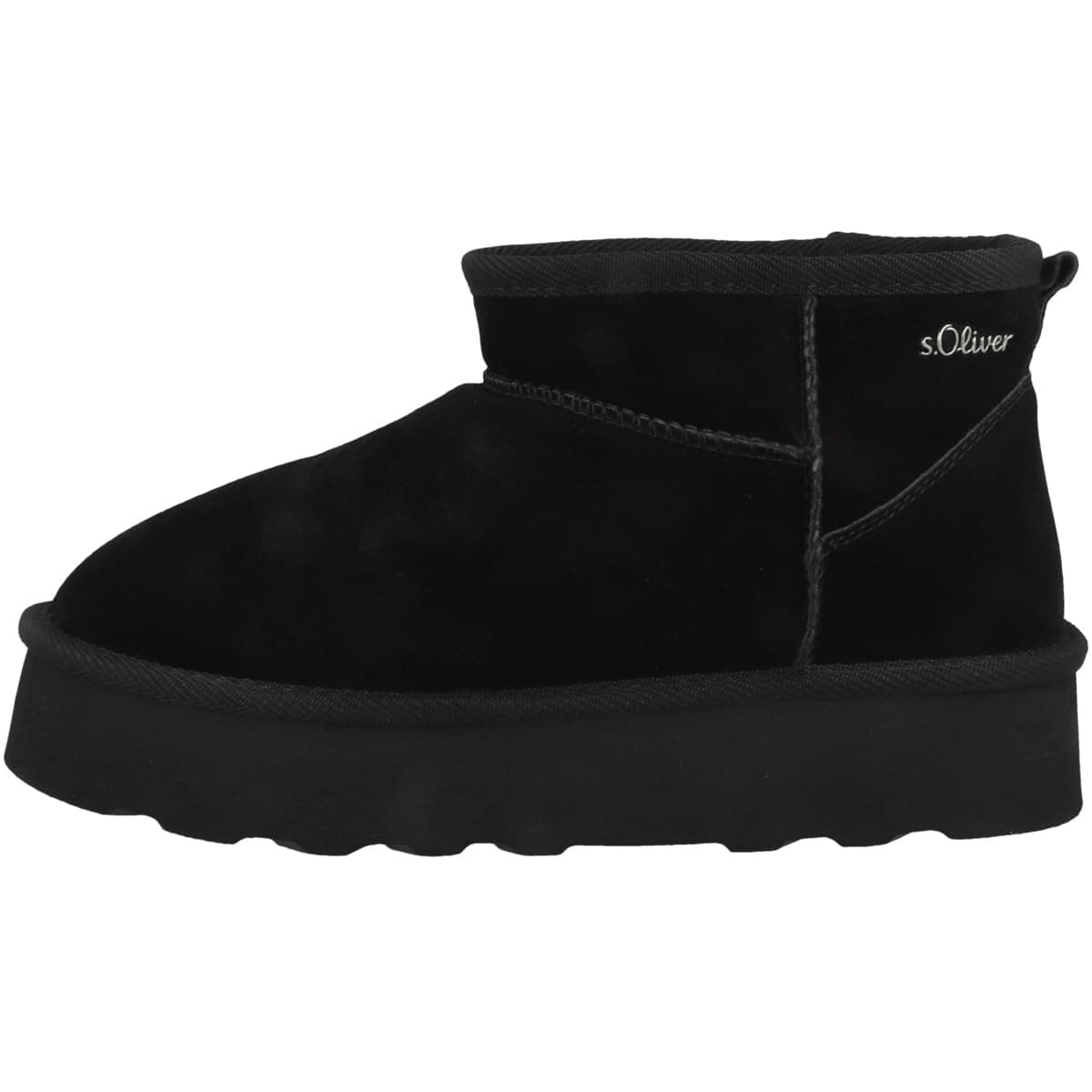 👢 s.Oliver Damen Boots aus Leder Gefüttert 40 EU Schwarz - Nur 37.48€!
