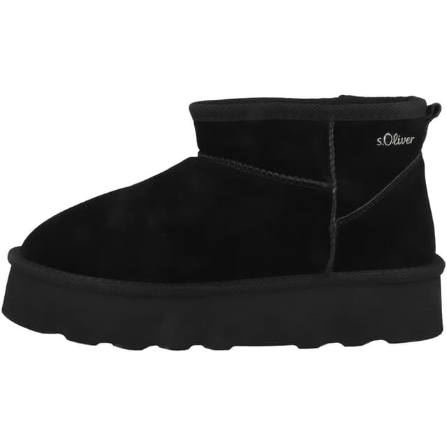 👢 s.Oliver Damen Boots aus Leder Gefüttert 40 EU Schwarz - Nur 37.48€!