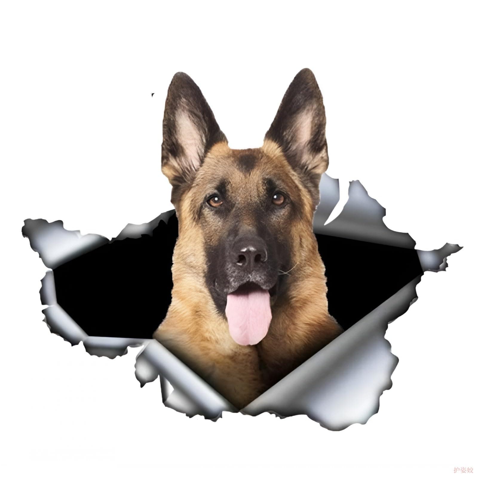 Autoaufkleber Deutscher Schäferhund 22cm 🐾 Wasserdicht & Reflektierend