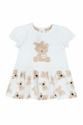 Angebot: Chicco Baby-Mädchen Kurzarmkleid mit Bären 🐻 und Schleife 🎀