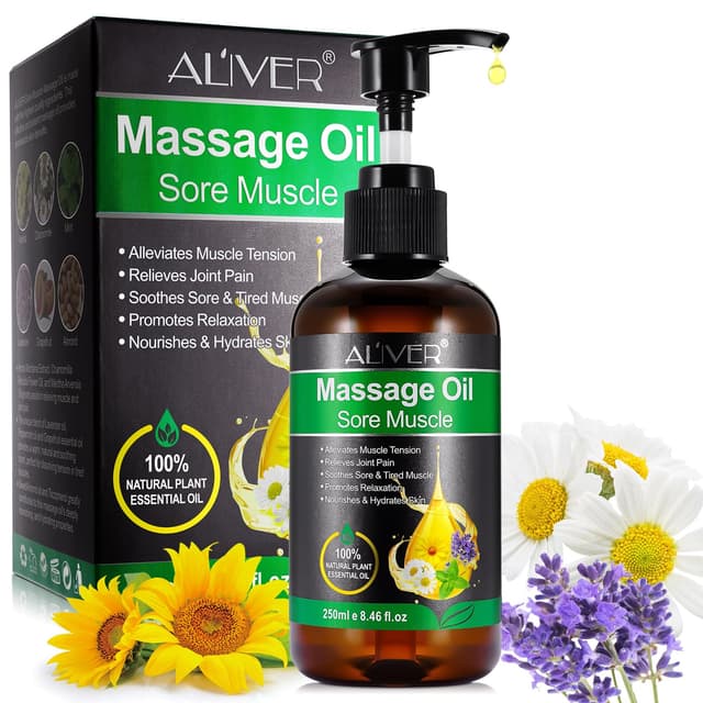 Beruhigendes Lavendel Pfefferminz Massageöl für Muskelentspannung und Gelenkschmerzlinderung 🌿